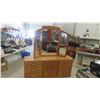 Image 1 : Oak Dresser 30'' x 18'' x 70'' with Tri Mirror 44'' x 56'' 