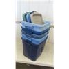 Image 3 : 5 Storage Totes All with Lids