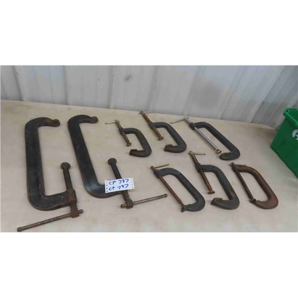 8 C Clamps Up to 16'' 