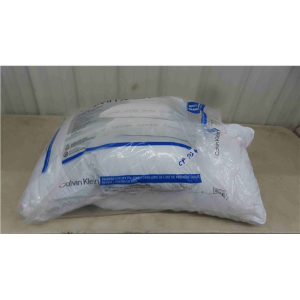 2 New Calvin Klein Queen Sized Pillows 