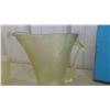 Image 3 : Depression Glass Pitcher and 5 Glasses, New Old Stock Binks Coaster/Ashtray