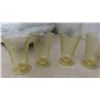 Image 5 : Depression Glass Pitcher and 5 Glasses, New Old Stock Binks Coaster/Ashtray