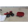 Image 2 : Metal and Plastic Side Delivery Rake , Ertl 4WD Tractor with Wagon 
