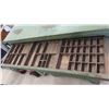 Image 7 : Vintage Painted Printer Press Cabinet 50'' x 36'' x 19'' 