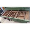 Image 8 : Vintage Painted Printer Press Cabinet 50'' x 36'' x 19'' 