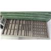 Image 9 : Vintage Painted Printer Press Cabinet 50'' x 36'' x 19'' 