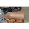 Image 3 : Wood and Wicker Organizer/Dresser 33'' x 33'' x 16'' 
