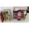 Image 2 : Christmas Inflatable Santa 10'' Tall , 3 Christmas Village in Boxes 