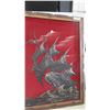 Image 4 : Blue Nose Art on Velvet 39'' x 21'' 