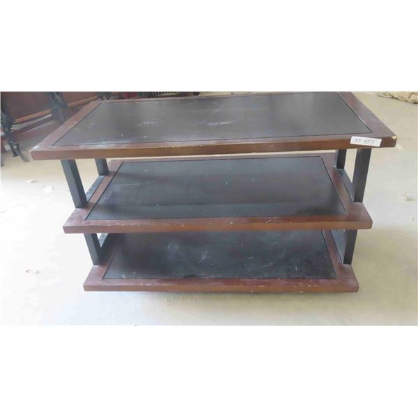 3 Tier Shelf 28'' x 46'' x 24'' , Entertainment Stand 
