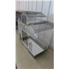 Image 2 : Like-New Bird Cage 30'' x 28'' x 15'' with 4 Doors, 2 Perches & Swing 