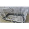 Image 4 : Like-New Bird Cage 30'' x 28'' x 15'' with 4 Doors, 2 Perches & Swing 
