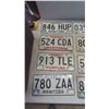 Image 2 : 20 Manitoba License Plates 