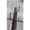 Image 2 : Vintage Oak Coat Tree with Original Hooks 