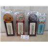 Image 1 : 4 New Old Stock Retro Tin Wall Thermometers 11''