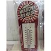 Image 3 : 4 New Old Stock Retro Tin Wall Thermometers 11''