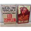 Image 2 : 6 New Old Stock Retro Rock Band Tin Signs 12'' x 8'' 