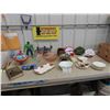 Image 1 : Box Lot of Miscellaneous Vintage Collectibles: Royal Albert , Belle Fiore , Pyrex , Candlebra 