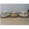 Image 3 : (17) Sets Matching Cups and Saucers -Good Condtion