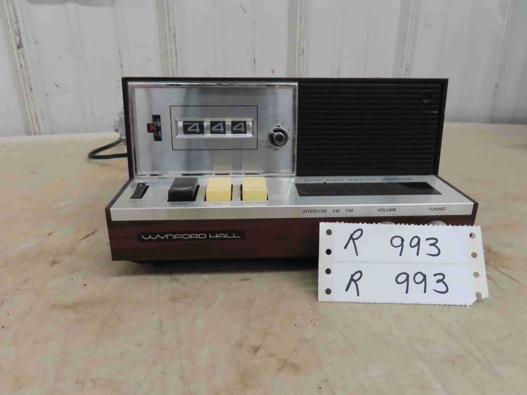 Wynford Hall AM/FM Digital Clock Intercom