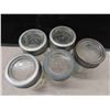 Image 12 : (35) Vintage Pint Size Fruit Jars with Lids 