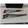Image 1 : 2 Vintage Hand Saws:  Sandrick 280, Etc. 