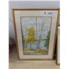 Image 2 : 2 Mantioba Artist Signed Watercolors 'Moose Lake' 14'' x 18'' 
