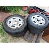 Image 1 : 4 Tires and Rims off a Toyota - 2 are Good Quality, 2 Are Medium-Quality