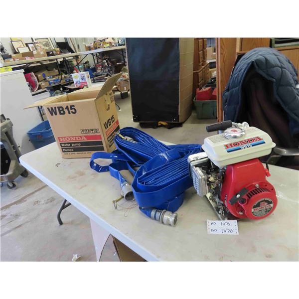 Honda 2.2HP Model WBH Water Pump with Hose 