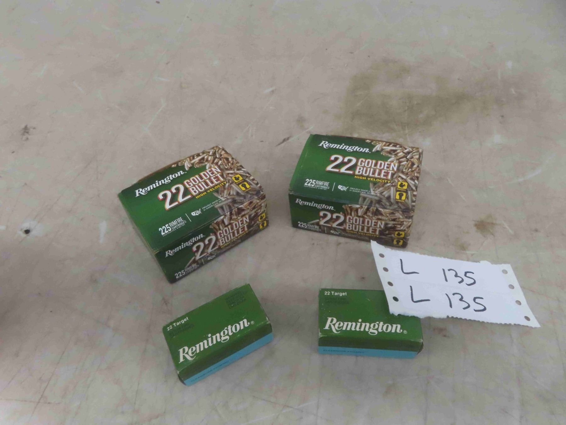 (550 Rounds) Ammo : (450) Rem 22 Rim Fire High Velocity Ammo , (100) Rem