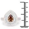 Image 3 : 18KT Rose Gold 1.00ct Chocolate Brown Diamond Ring