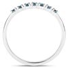 Image 2 : 14KT White Gold 0.22ctw Blue Diamond Ring