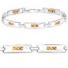 Image 2 : Rhodium Plated 2.52ctw Yellow Sapphire Bracelet