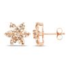 Image 2 : 10KT Rose Gold 1.98ctw Morganite Earrings