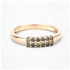 Image 4 : 14KT Yellow Gold 0.27ctw Green Diamond Ring