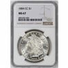 Image 1 : 1884-CC $1 Morgan Silver Dollar NGC MS67