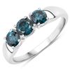 Image 1 : 14KT White Gold 1.03ctw Blue Diamond Ring