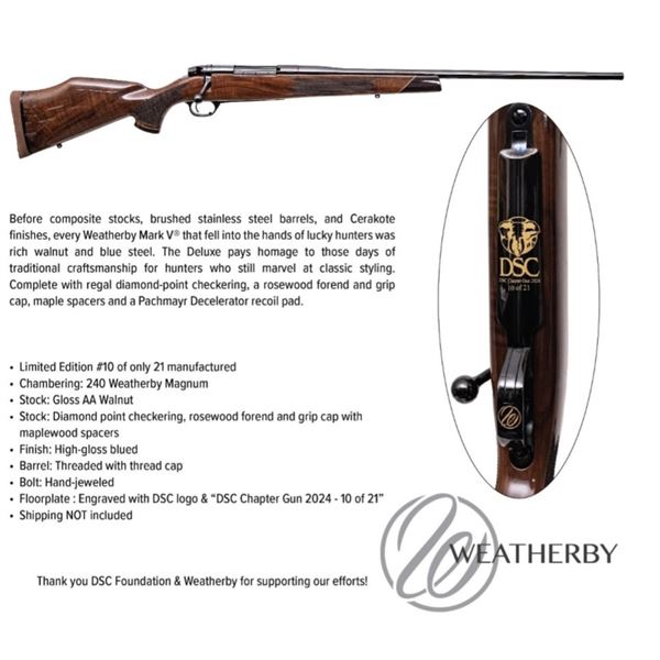 DSC Chapter Gun Weatherby Mark V Deluxe Limited Edition