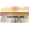 Image 4 : BROWN WITH GREY BASE ELECTRIC SIT TO STAND DESK 72 X 30"