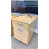 Image 2 : ROLLING 4 DOOR (2 INTERIOR DRAWERS) FILE CABINET 24.5 X 18"