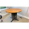Image 1 : ROUND OFFICE TABLE 41.5" CIRCUMFERENCE 29.5" HIGH