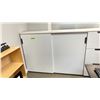Image 2 : MATCHING SLIDING DOOR FILE CABINET AND VERTICAL FILE CABINET 63 X 18 X 47.5" & 20 X 18 X 47.5"