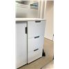 Image 3 : MATCHING SLIDING DOOR FILE CABINET AND VERTICAL FILE CABINET 63 X 18 X 47.5" & 20 X 18 X 47.5"