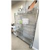 Image 1 : ULINE METAL 4 TIER ROLLING METAL METRO RACK WITH CAGING (CONTENTS NOT INCLUDED)
