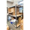 Image 1 : GREY METAL SHELVING UNIT APPROX 6' X 6' X 3'
