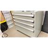 Image 2 : ROUSSOU 4 DRAWER 3' X 2' METAL CABINET (WILL NEED NEW LOCK)