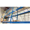 Image 2 : *LD* 3 BAYS PALLET RACKING BLUE 16' HIGH PER BAY 4 UPRIGHTS WITH 18 SIDE RAILS WITH MESH DECKING