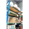 Image 2 : 2 SECTIONS OF INDUSTRIAL PALLET RACKING (GREEN, ORANGE AND BLUE) APPROX 14' HIGH 3' DEPTH' 9.5'