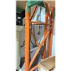 Image 5 : 2 SECTIONS OF INDUSTRIAL PALLET RACKING (GREEN, ORANGE AND BLUE) APPROX 14' HIGH 3' DEPTH' 9.5'