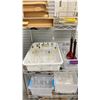 Image 2 : SQUARE METRO RACK WITH CONTENTS (ASSORTED GLASSWARE AND BEAKERS)